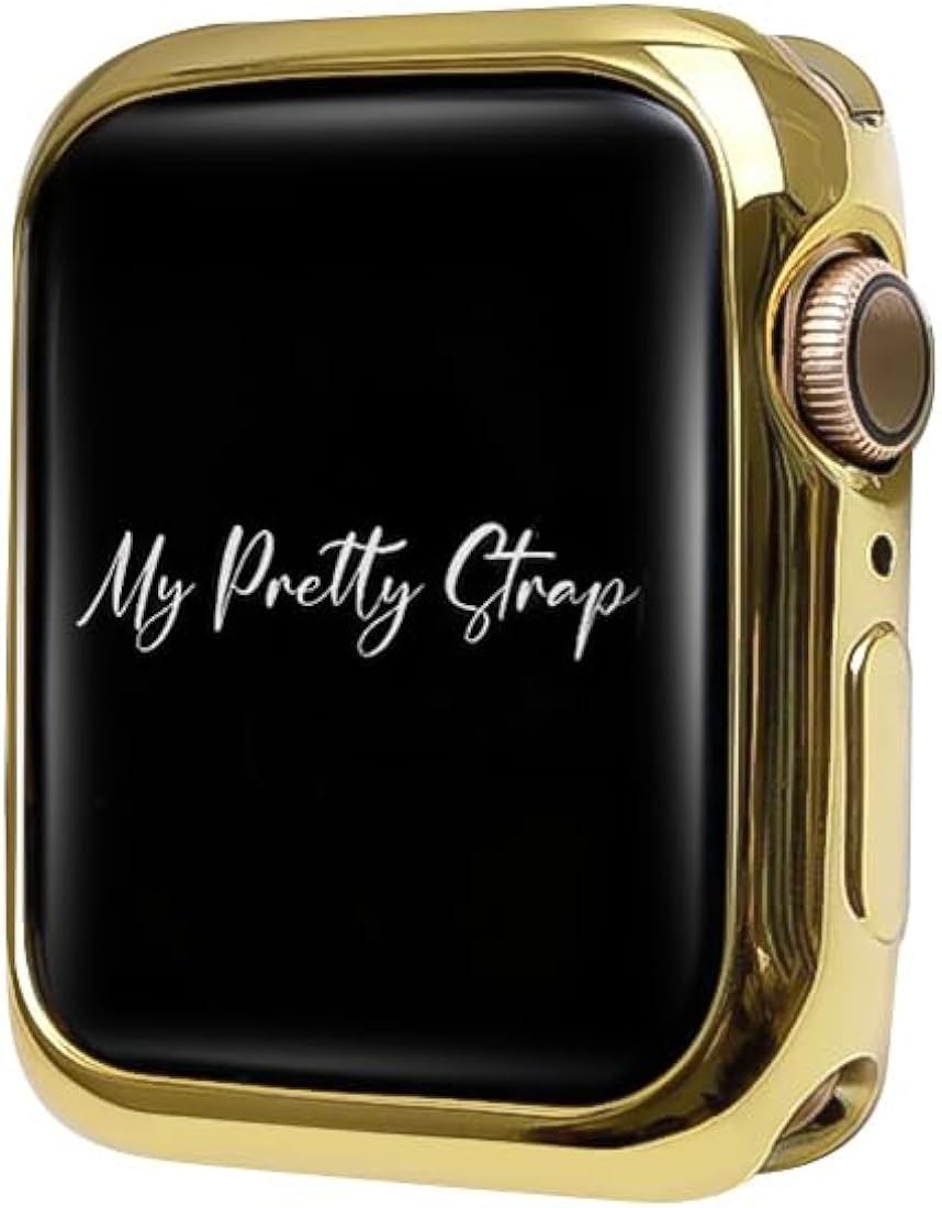 My Pretty Strap Glossy XOXO Cover Compatible with Apple Watch 38/40/41/42/44/45/49mm, Color Gold,... | Amazon (US)