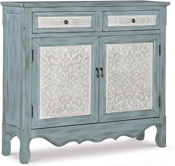 Powell Antique Console, Blue/White | Amazon (US)