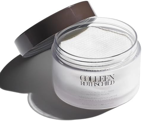 COLLEEN ROTHSCHILD Glycolic Acid Peel Pads with Blue Agave | Gentle Spa-Strength Treatment | Resu... | Amazon (US)