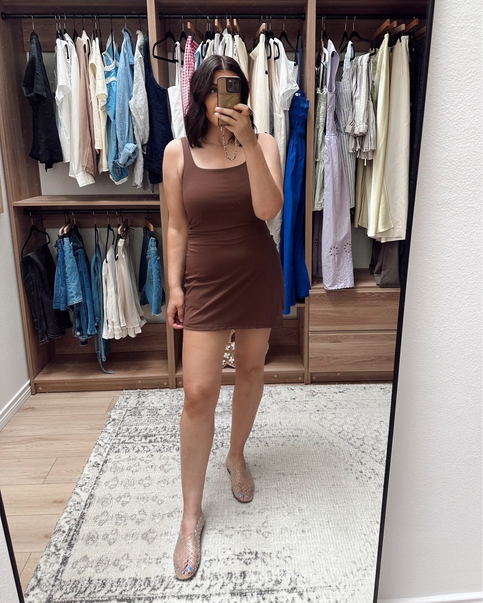 Great a activewear dress that can double as a date night dress! I plan on packing it for trips this summer.

Fitted, true to size. I’m in the large.