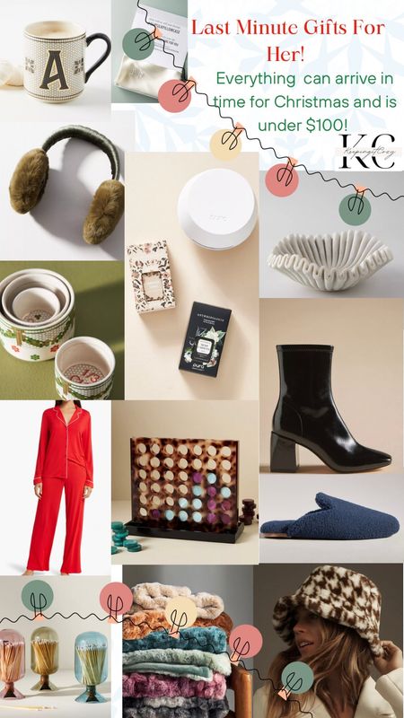 Under $100 last minute gift guide for her! Everything will arrive in time for Christmas! 










Anthropologie sale!
Gift guide
Under $100 gift guide
Gift guide for her
Last minute gifts
Cozy girl gifts 
Trendy gifts
Style gifts
Home decor gifts
Fashionista gifts 
Sale! 
Stocking stuffers 

#LTKGiftGuide #LTKfindsunder100 #LTKHoliday