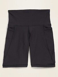 High-Waisted PowerSoft Side-Pocket Biker Shorts for Women -- 8-inch inseam | Old Navy (US)