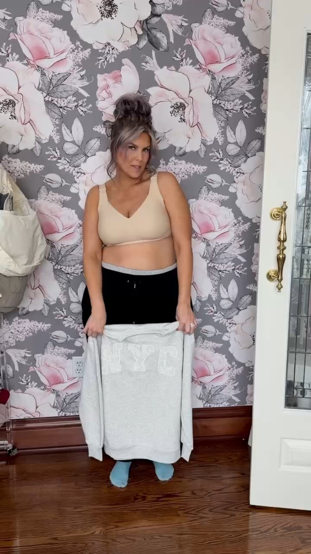 My idea of a not so skinny outfit 😍 This adorable Walmart sweatshirt under $14! I did a fun little diy with it and really think it turned out so cute. 

#LTKootd #LTKSeasonal #LTKMidsize