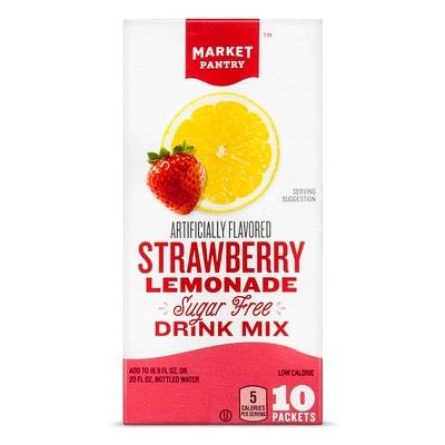 Sugar-Free Strawberry Lemonade - 10ct/0.113oz Pouches - Market Pantry™ | Target