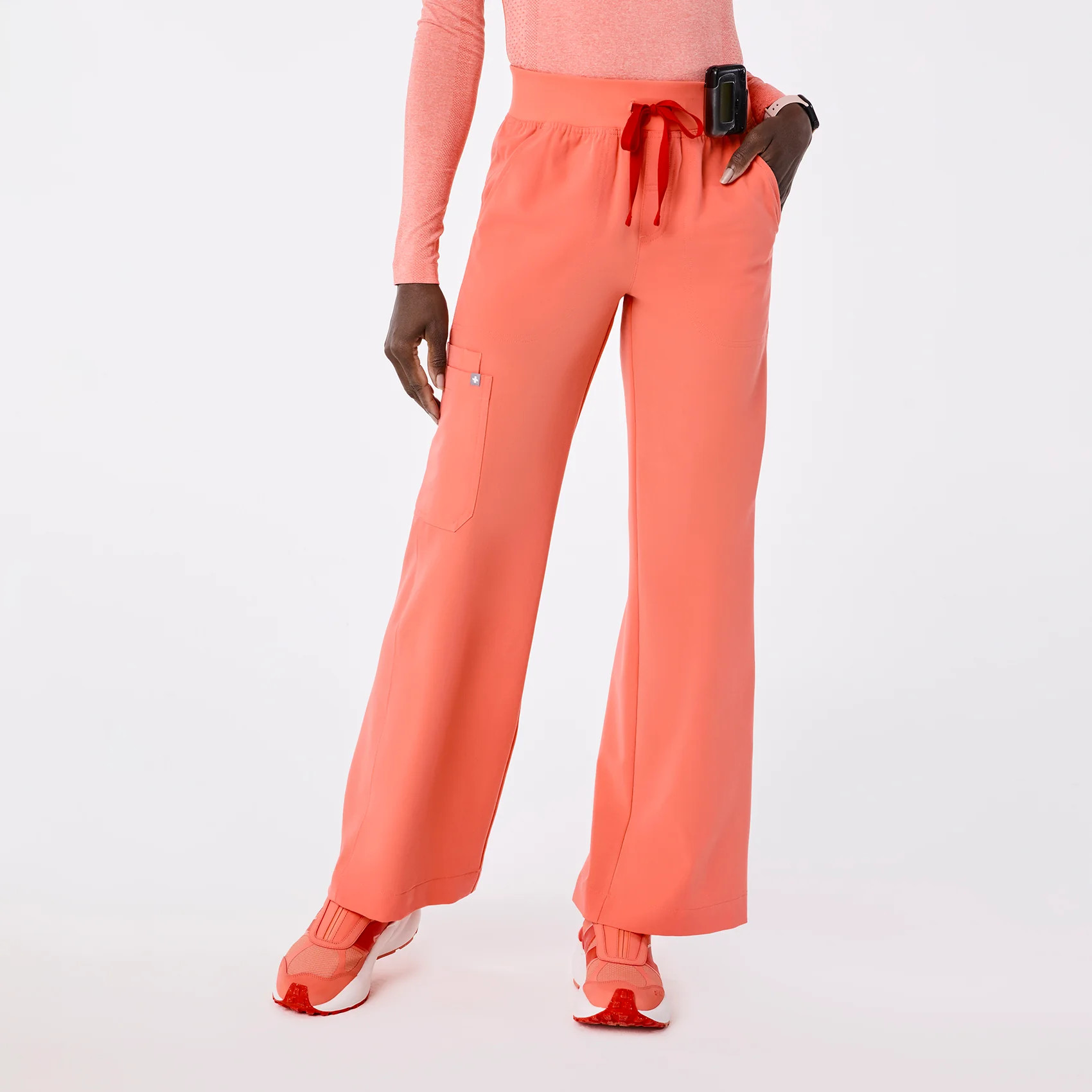 High Waisted Isabel Wide Leg Scrub Pants | FIGS
