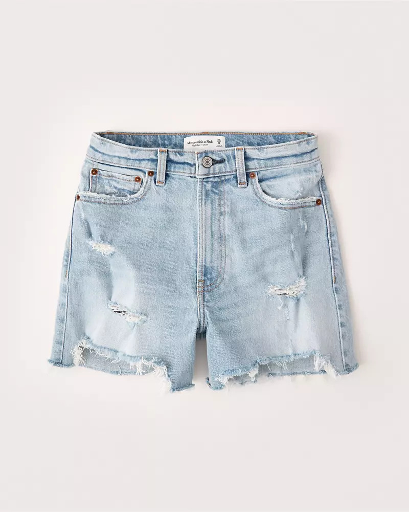 High Rise 4 Inch Mom Shorts | Abercrombie & Fitch (US)
