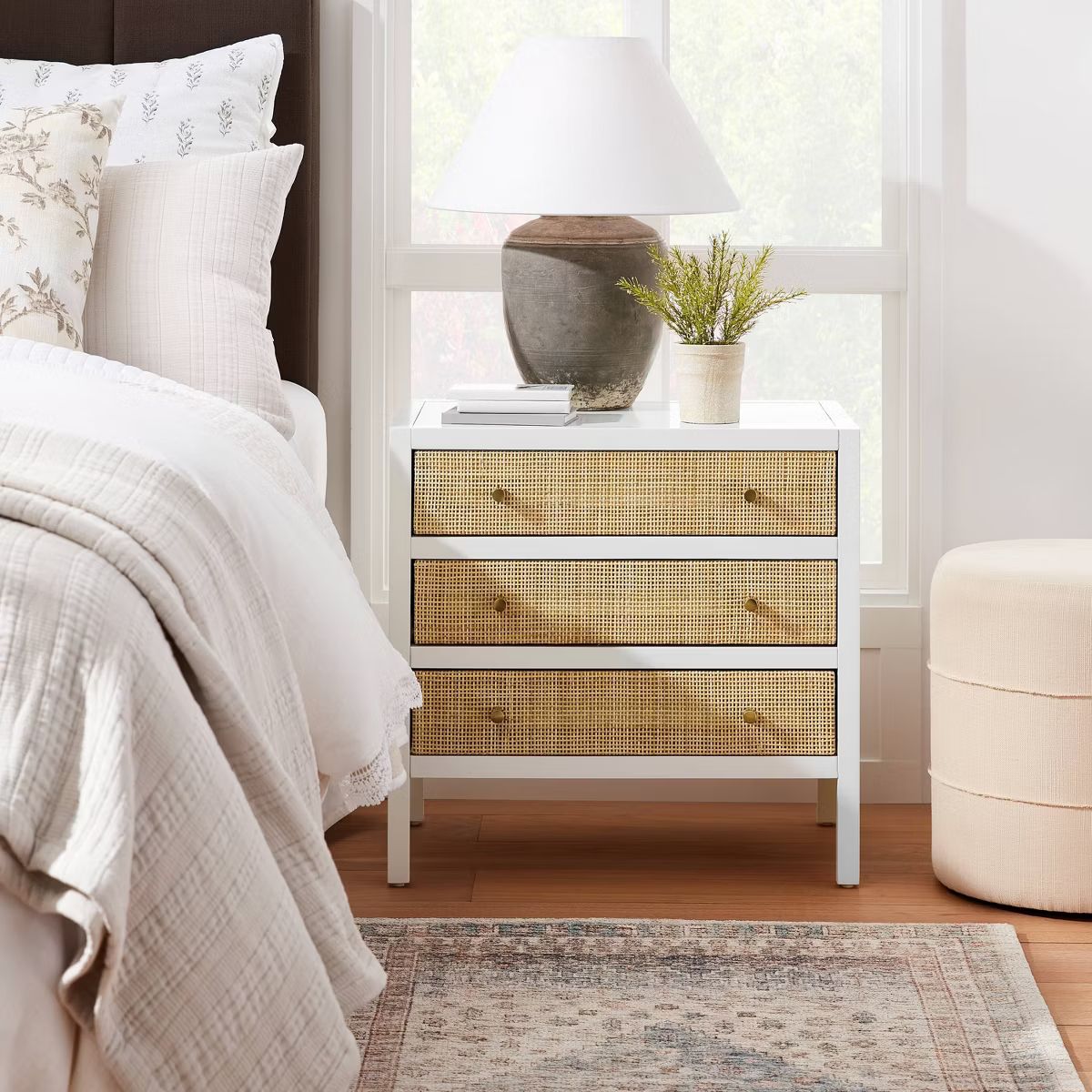 Springville 3 Drawer Nightstand White - Threshold™ designed with Studio McGee | Target