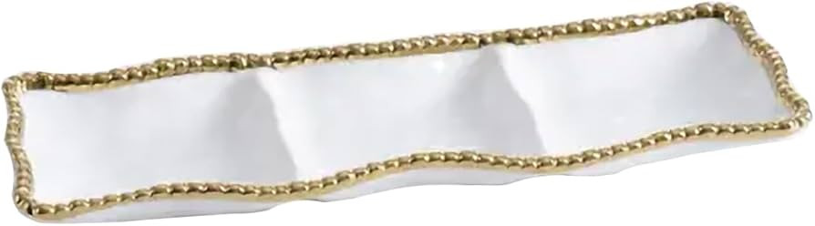 Pampa Bay Golden Salerno 3-Section Serving Piece | Amazon (US)