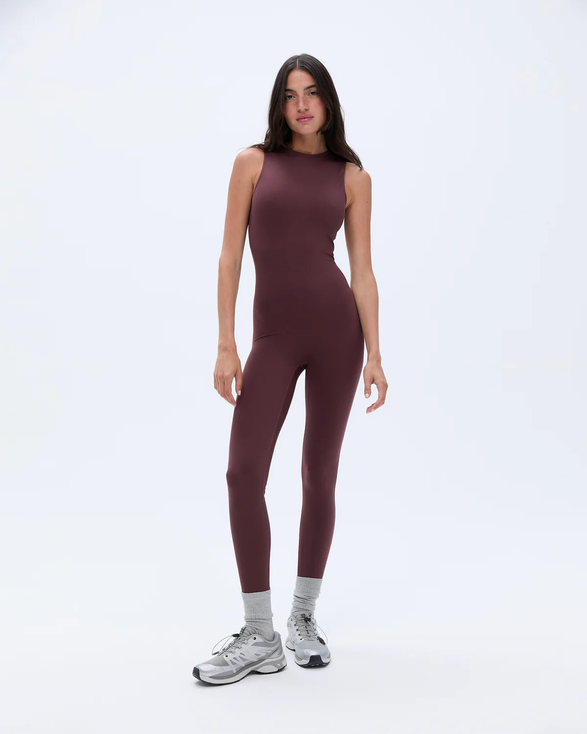 Ultimate Sleeveless Unitard - Burgundy | Adanola UK