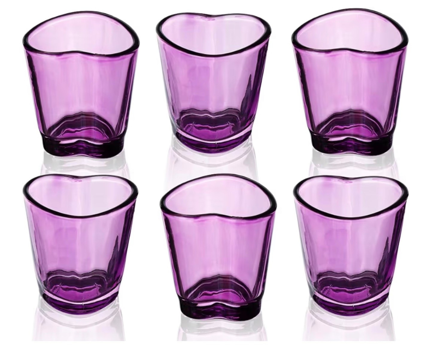 Heart Shot Glasses Set, Pink Shot Glass Cute For Bar Cart Accessories 1.5oz (6, Purple)

#LTKValentine #LTKSeasonal #LTKSaleAlert