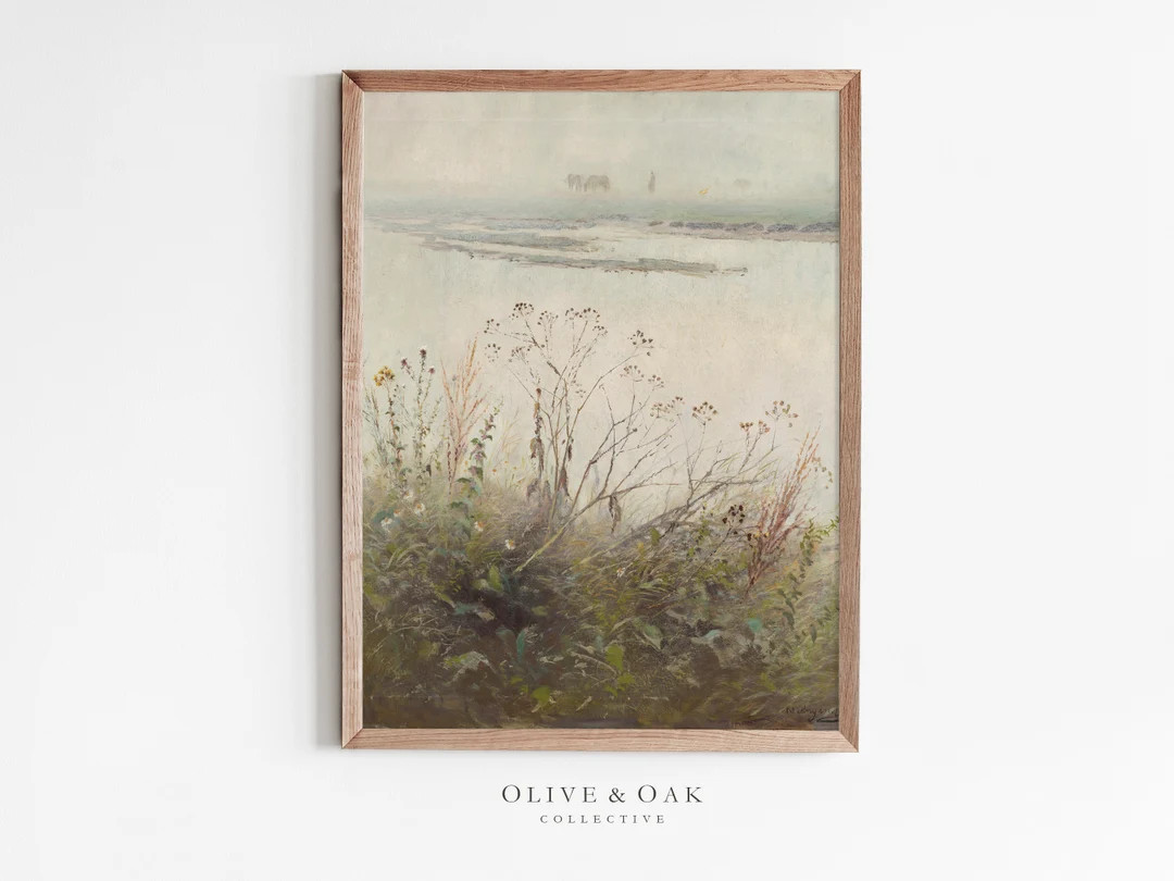 Muted Landscape Painting / PRINTABLE Vintage Nature Print / #66 | Etsy (US)