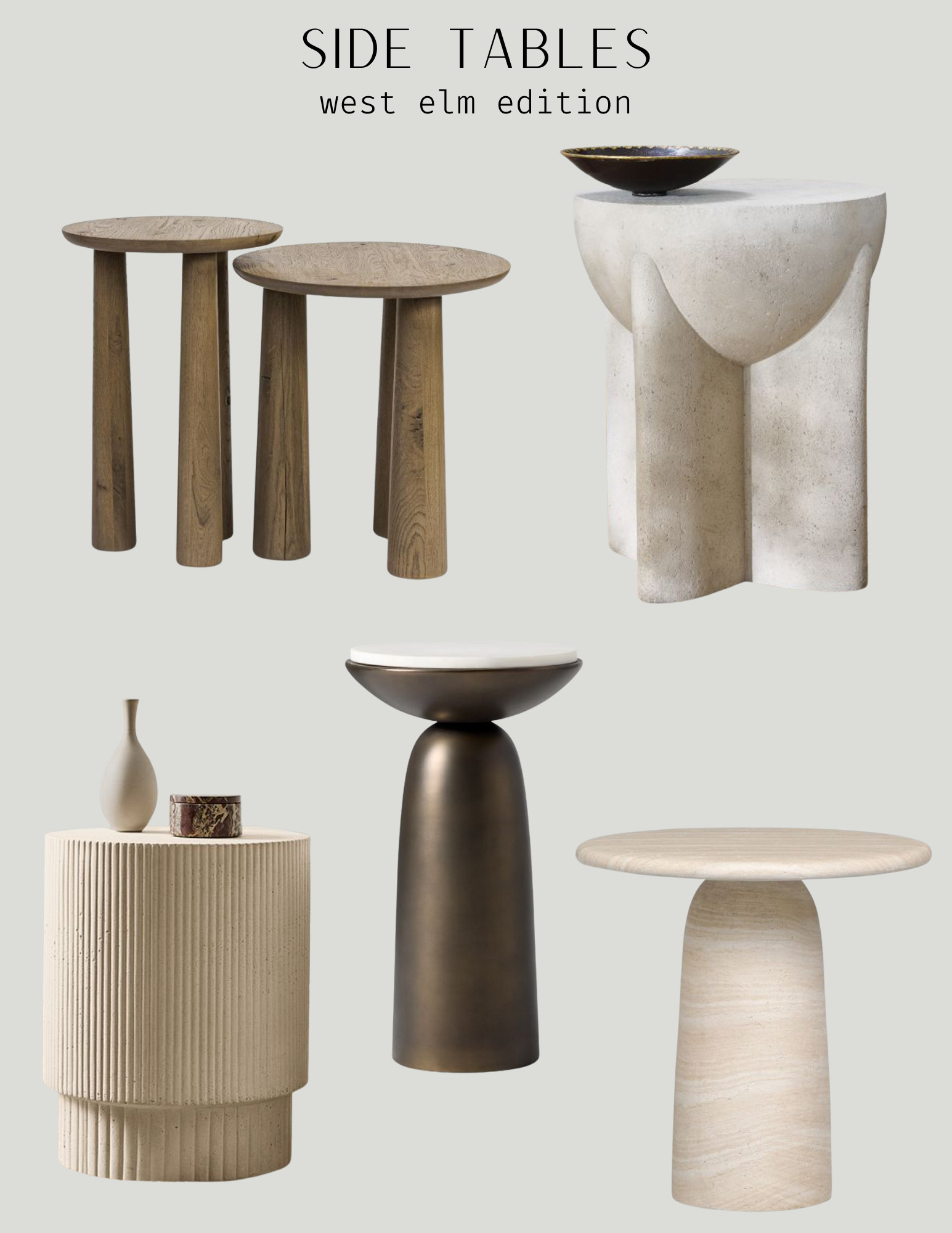 Side tables by West Elm! 

 #LTKU #LTKHome #LTKStyleTip