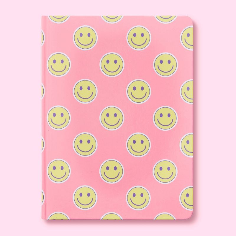 Lined Journal Pink/Yellow Smileys - Stoney Clover Lane x Target | Target