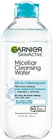 Garnier SkinActive Micellar Cleansing Water, For Waterproof Makeup, 13.5 Fl Oz | Amazon (US)