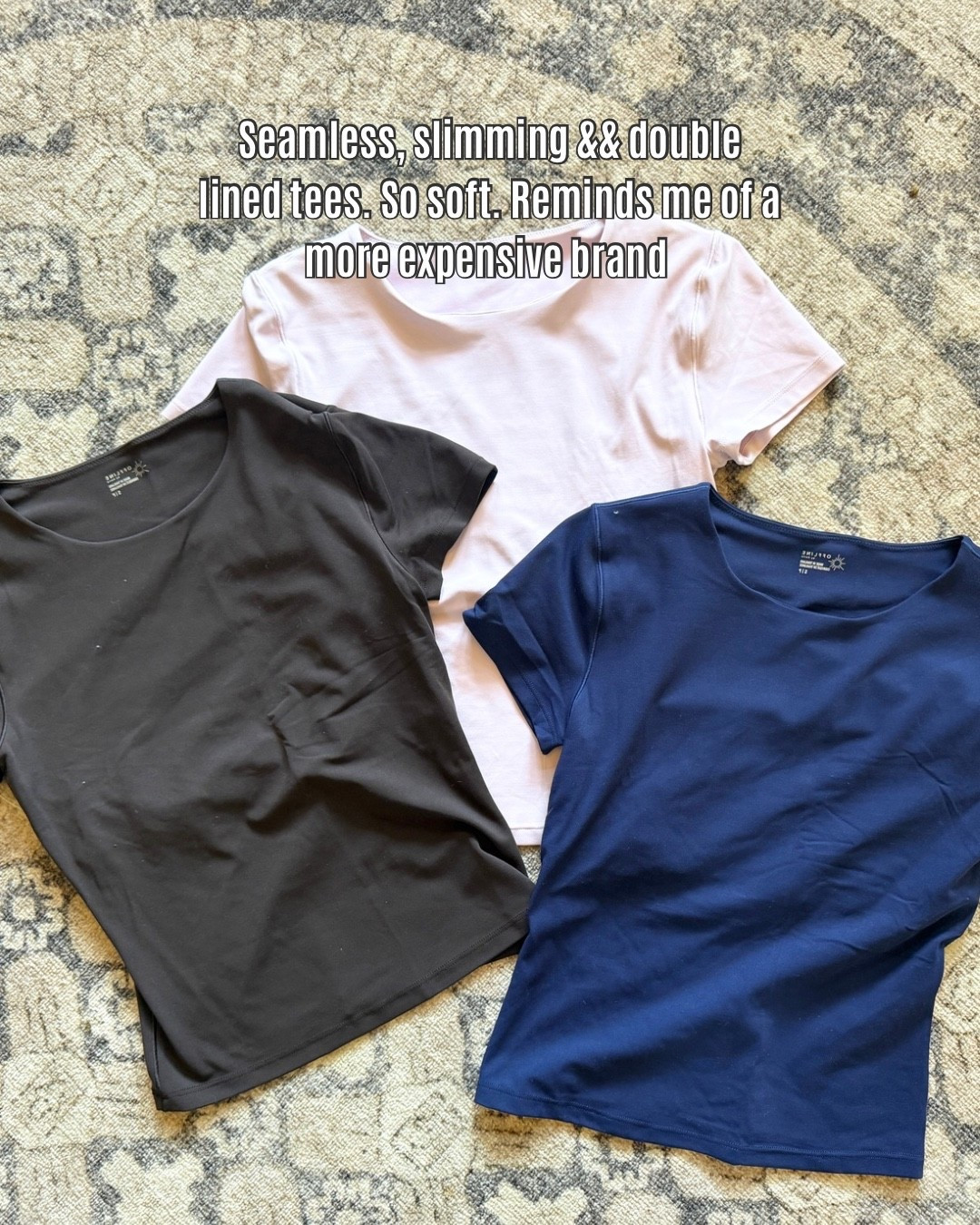 These tees are double lined, slimming and buttery soft! 

Aerie tee, aerie sale, basic tee, casual look 

#LTKPetite #LTKSaleAlert #LTKFindsUnder50