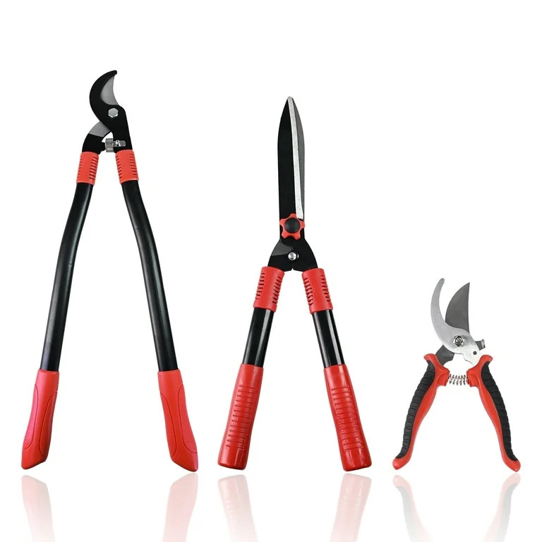 3PCS Loppers Shears  Pruners Set, Heavy Duty Tree & Shrub Care Kit for Yard, Lawn & Garden, Profe... | Walmart (US)