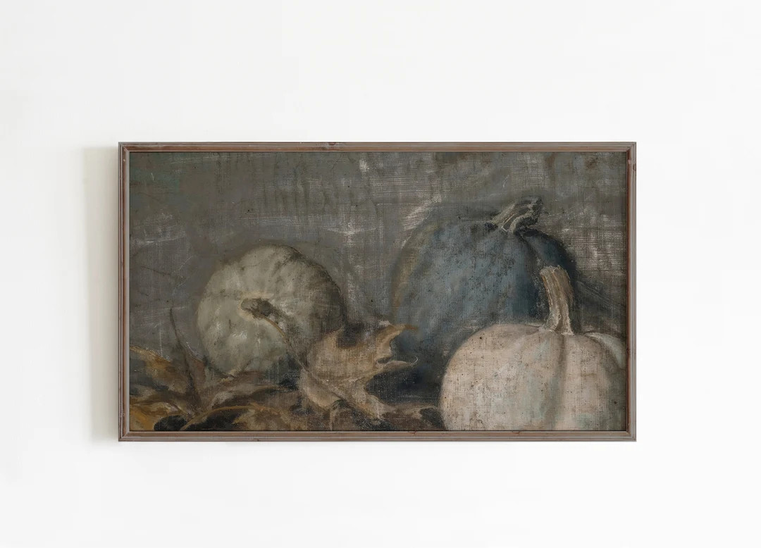 Frame Tv Art Fall Moody Pumpkins - Etsy | Etsy (US)