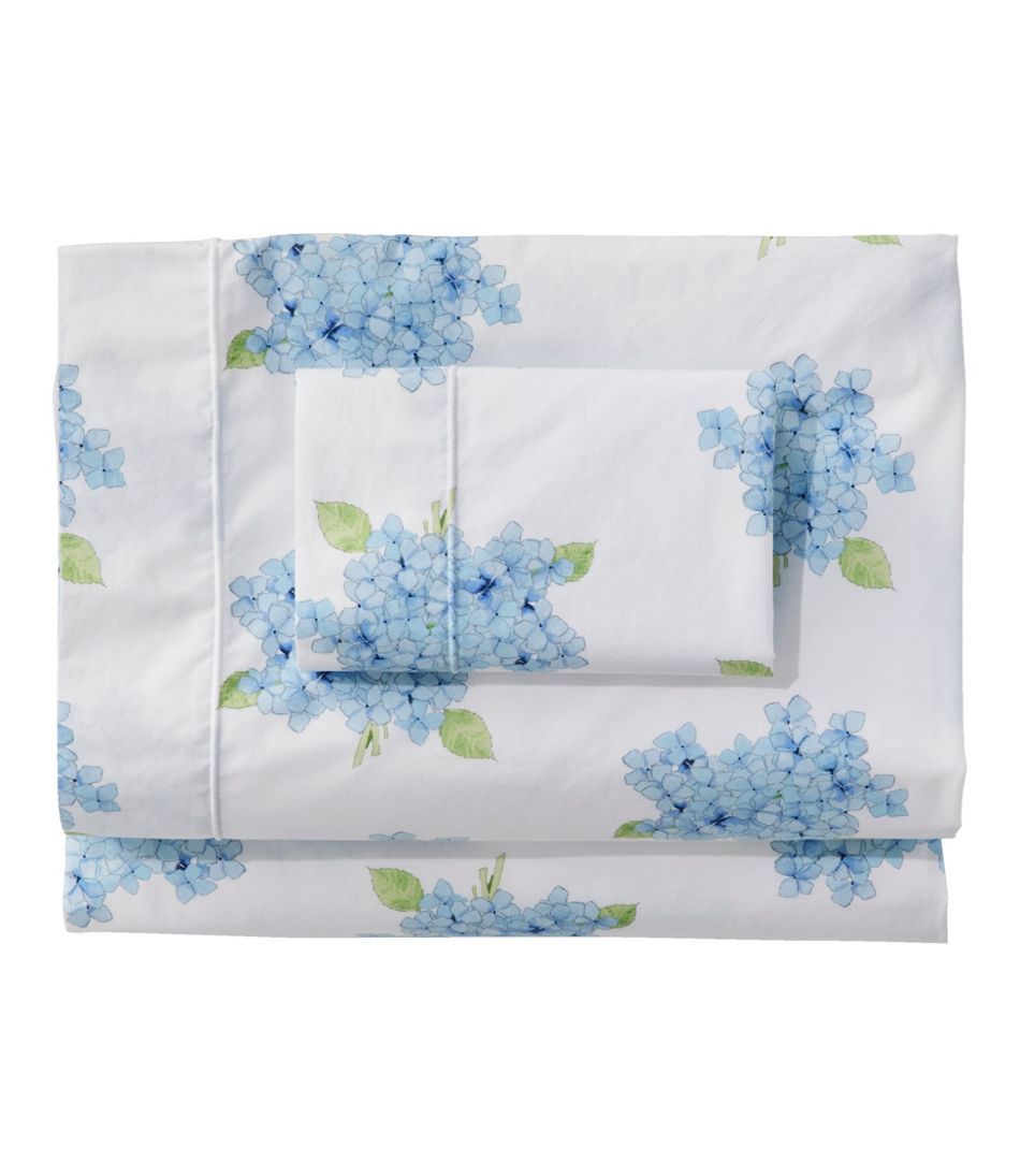 Sara Fitz™ Hydrangea Percale Sheet Collection | L.L. Bean