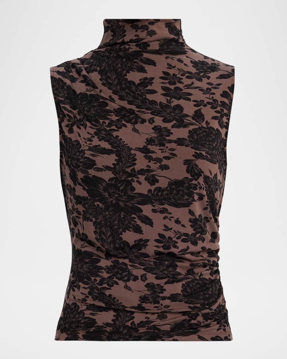 Mylie Floral Sleeveless Top | Neiman Marcus