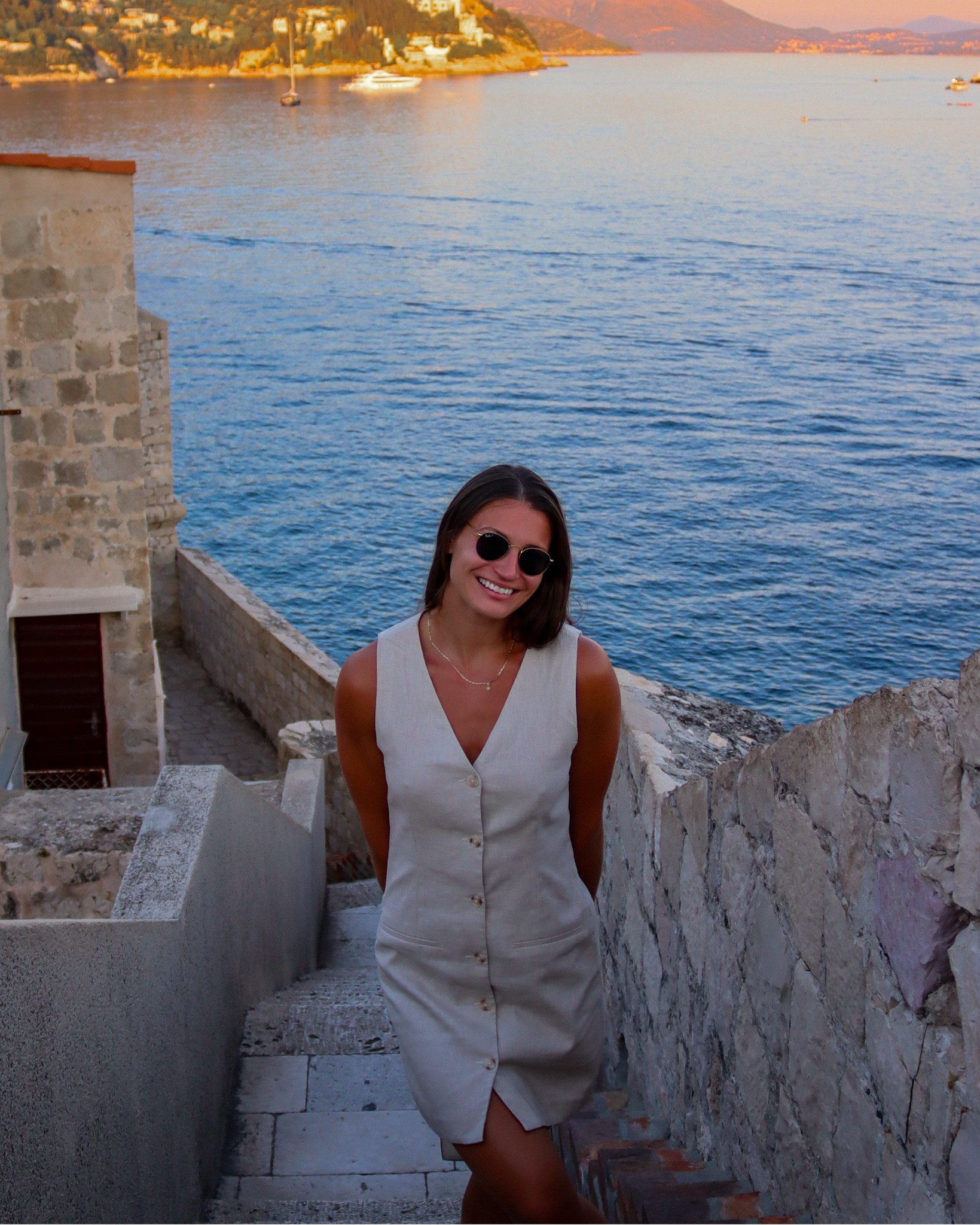from travel to office attire, abercrombie linen dress for my neutral lovers