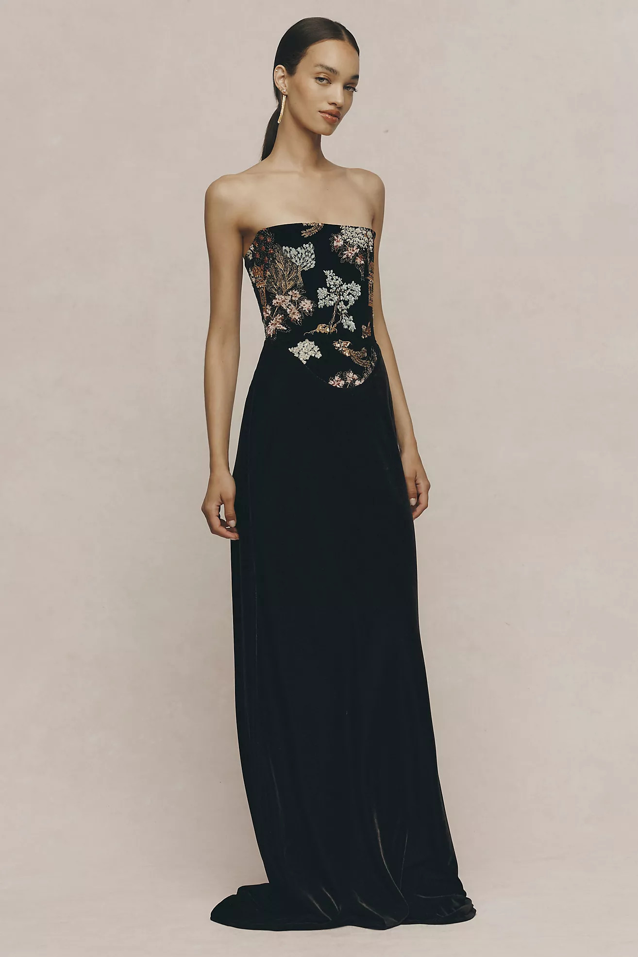 SAU LEE Isha Velvet Gown | Anthropologie (US)