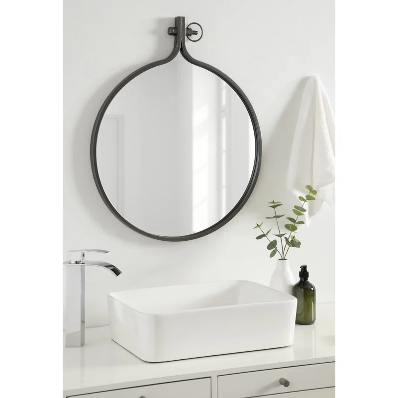 Ristaino Round Metal Wall Mirror | Wayfair North America