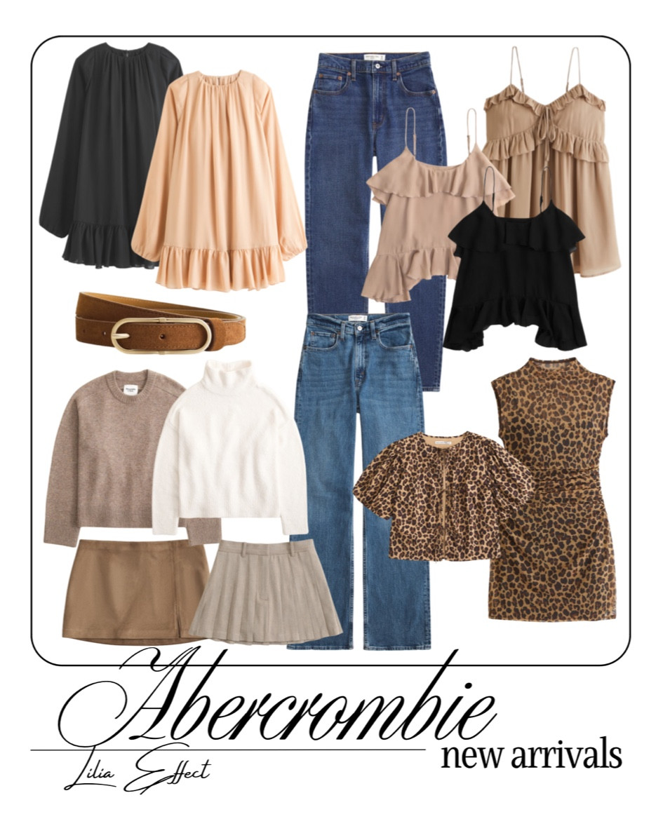 Shop these Abercrombie new arrivals!! They are the perfect tones for fall 🍂

Abercrombie, trendy style, casual style, outfit, denim, short skirt, sweater, short dress, top, black dress, workwear, leopard print, belt

#LTKWorkwear #LTKStyleTip