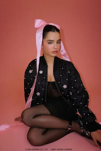 Hello Kitty Rhinestone Quilted Jacket | Forever 21