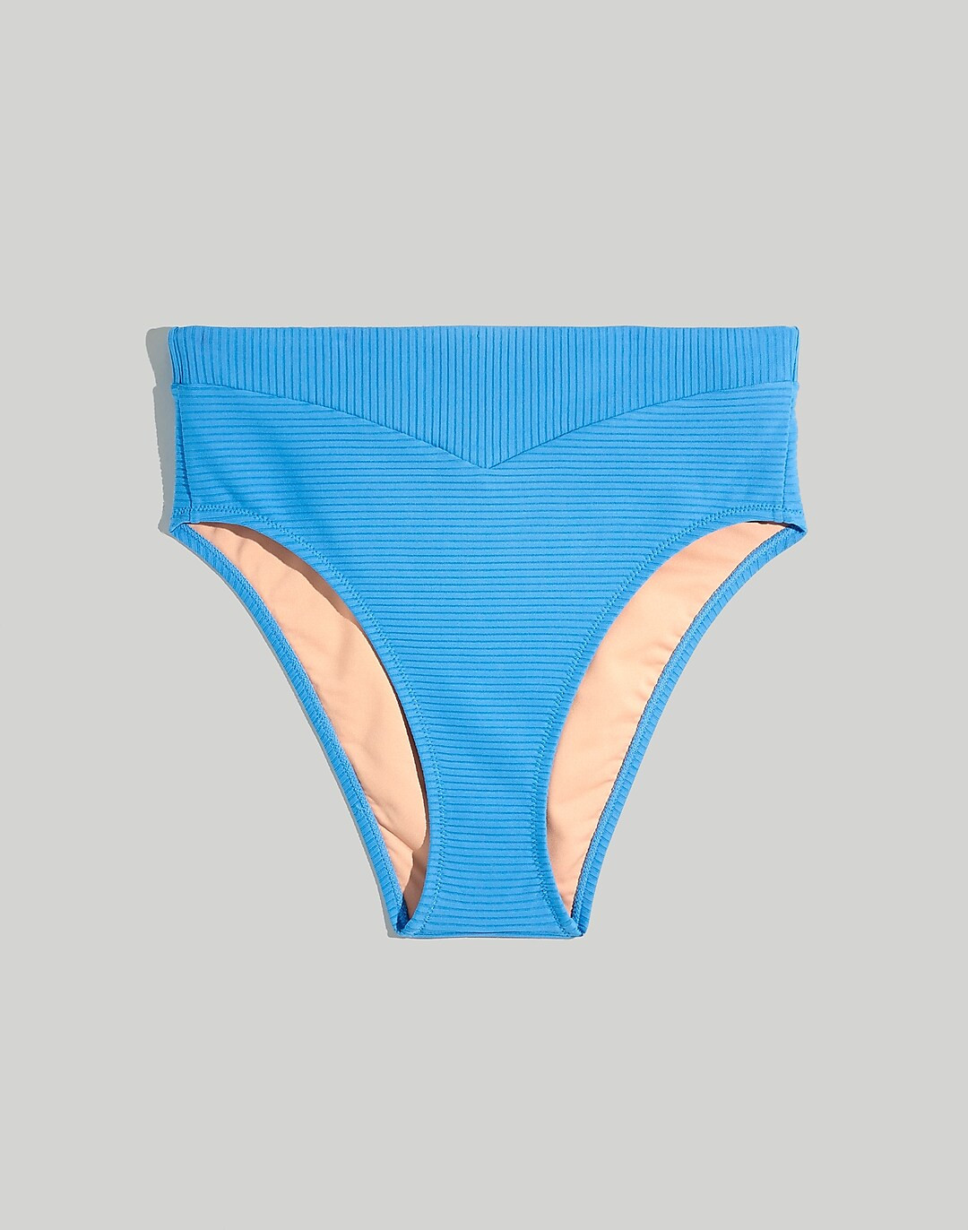 Ribbed High-Cut Bikini Bottom | Madewell
