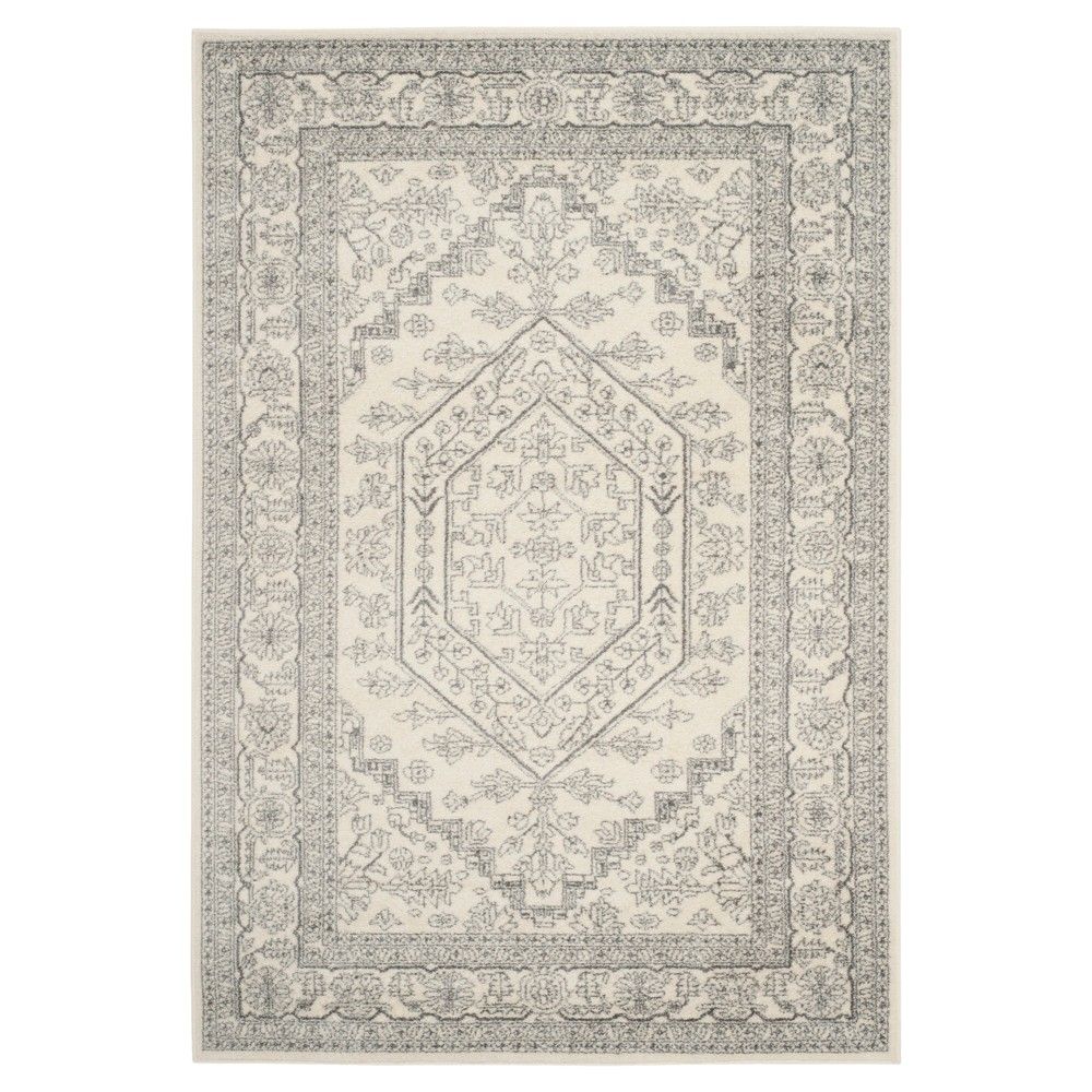 5'1"x7'6" Aldwin Area Rug Ivory/Silver - Safavieh | Target