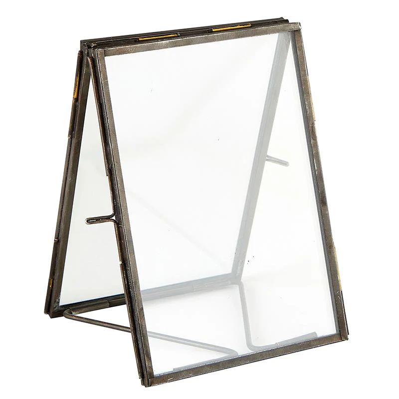 Distressed Metal Double Picture Frame | APIARY by The Busy Bee