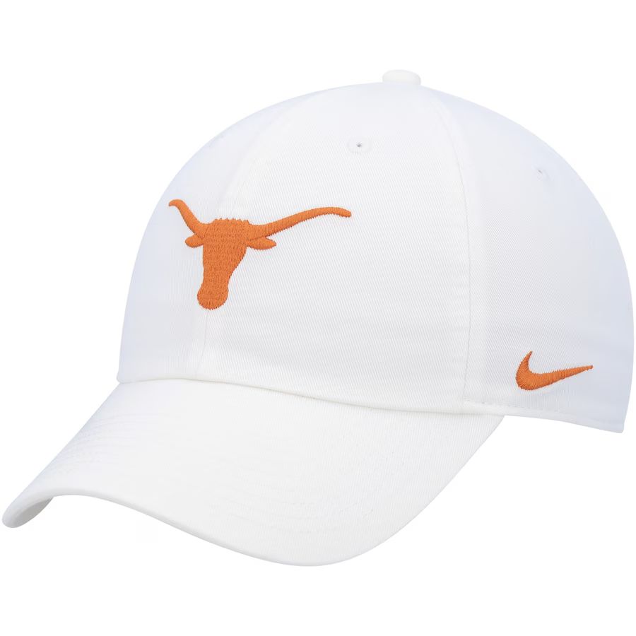 Texas Longhorns Nike Heritage86 Logo Performance Adjustable Hat - White | Fanatics
