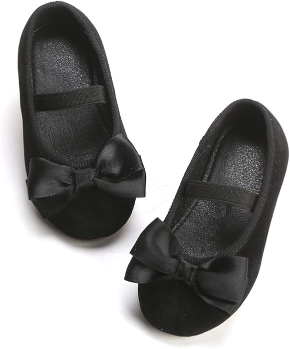 Felix & Flora Toddler Flower Girl Dress Shoes - Girl Ballet Flats Party School Shoes Wedding | Amazon (US)