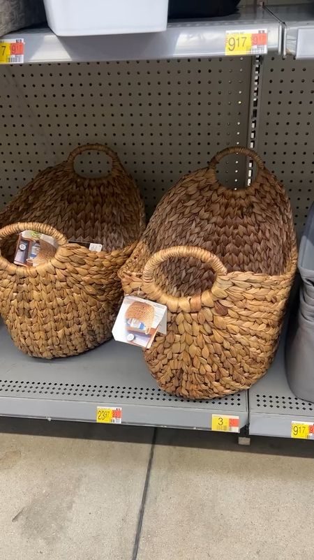 Wicker baskets from Walmart for under $20! 

#LTKVideo #LTKhome #LTKfindsunder50