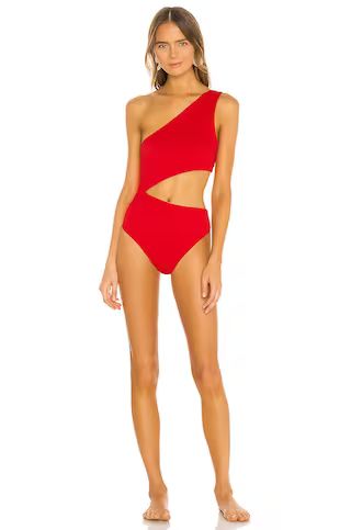 BEACH RIOT Celine One Piece in Red from Revolve.com | Revolve Clothing (Global)