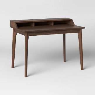 Mid-Century Writing Desk with Hutch Walnut - Project 62™ | Target