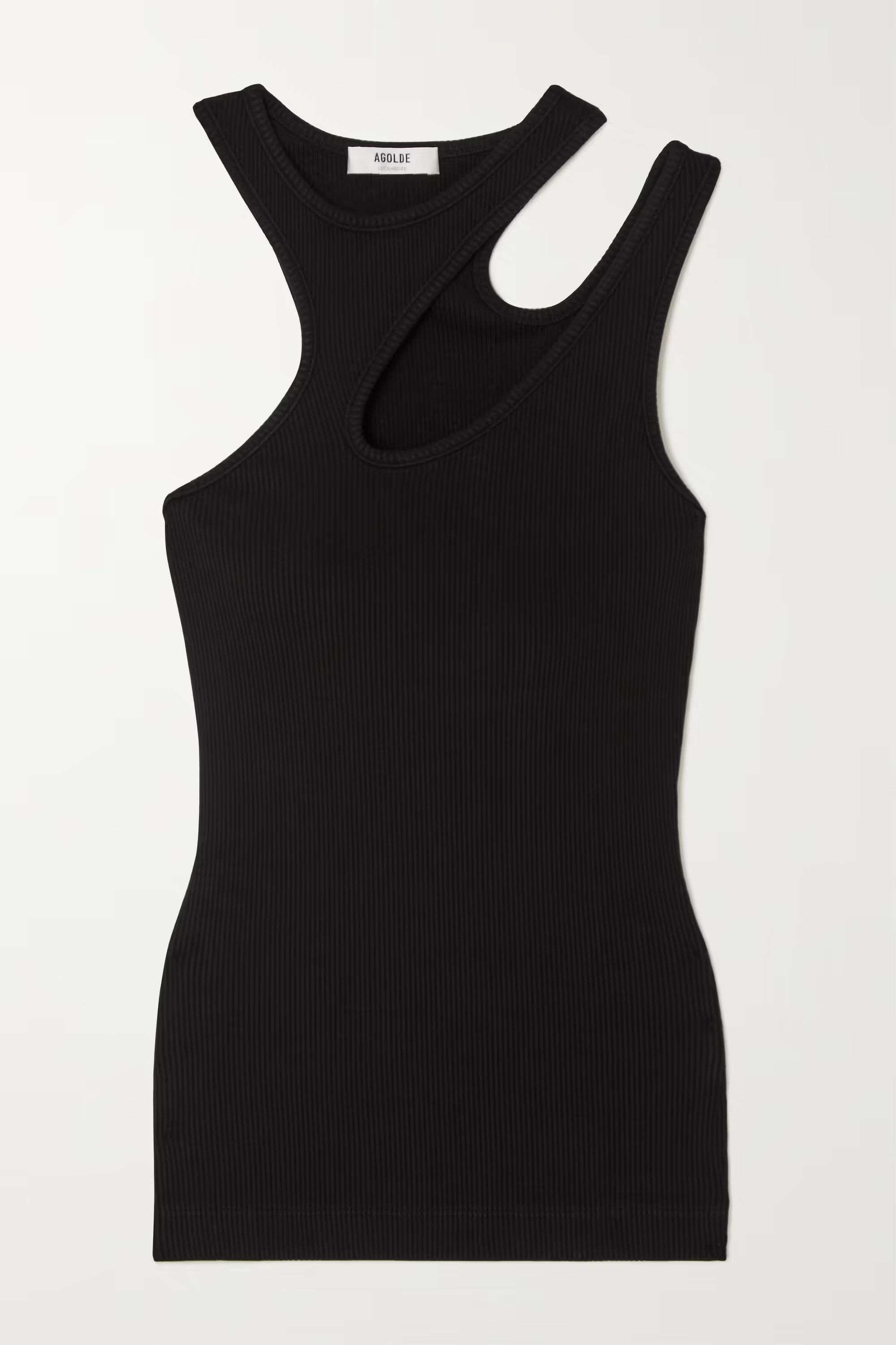 Athena Tanktop aus einer gerippten Stretch-Biobaumwoll-Lyocell-Mischung mit Cut-outs | NET-A-PORTER (UK & EU)