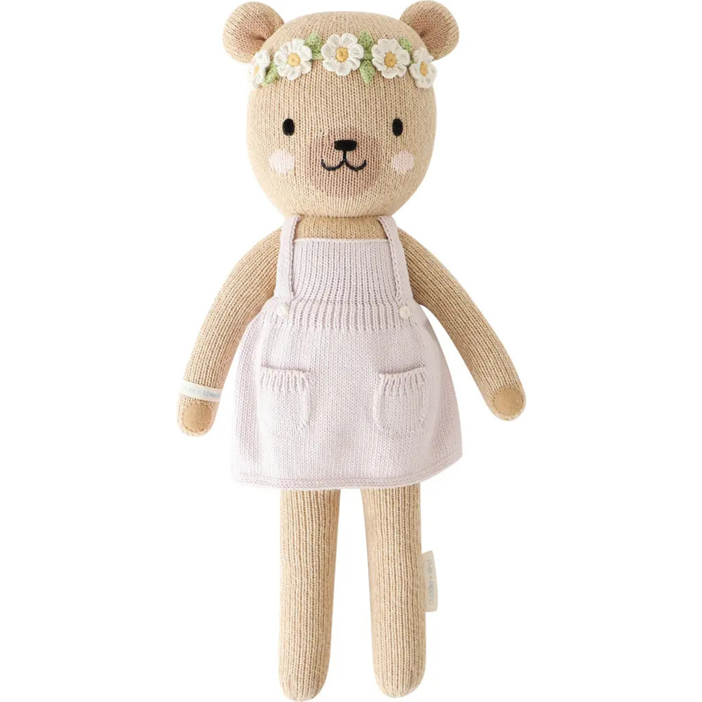 cuddle+kind Olivia the Honey Bear Stuffed Animal in Violet at Nordstrom | Nordstrom