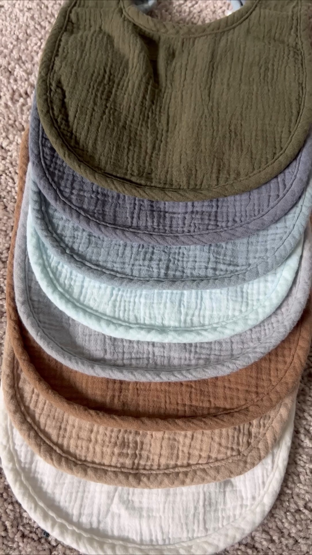 KONSSY | KONSSY MUSLIN BABY BIBS | BABY BIBS | BANDANA DROOL BIBS | BIBS | UNISEX | SOFT | 8 PACK | EARTH TONES 

#LTKKids #LTKFamily #LTKBaby