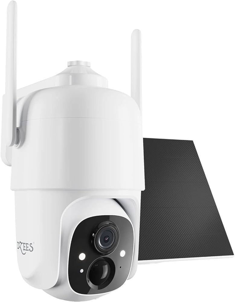 Dzees Solar Security Cameras Wireless Outdoor, 2K Battery Powered Security Camera, 360° PTZ Came... | Amazon (US)