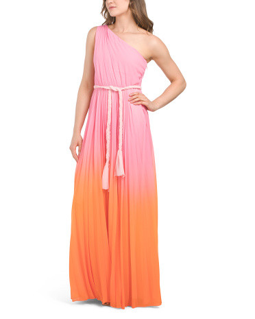 Garrett Pleated Gown | TJ Maxx