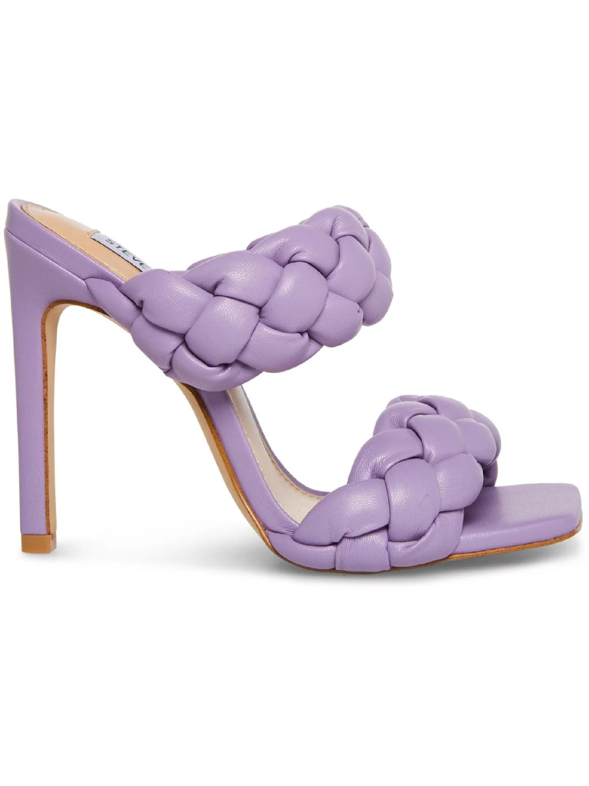 Steve Madden Kenley Women's Vegan Leather Braided Slip On Mule Heeled Sandals | Walmart (US)