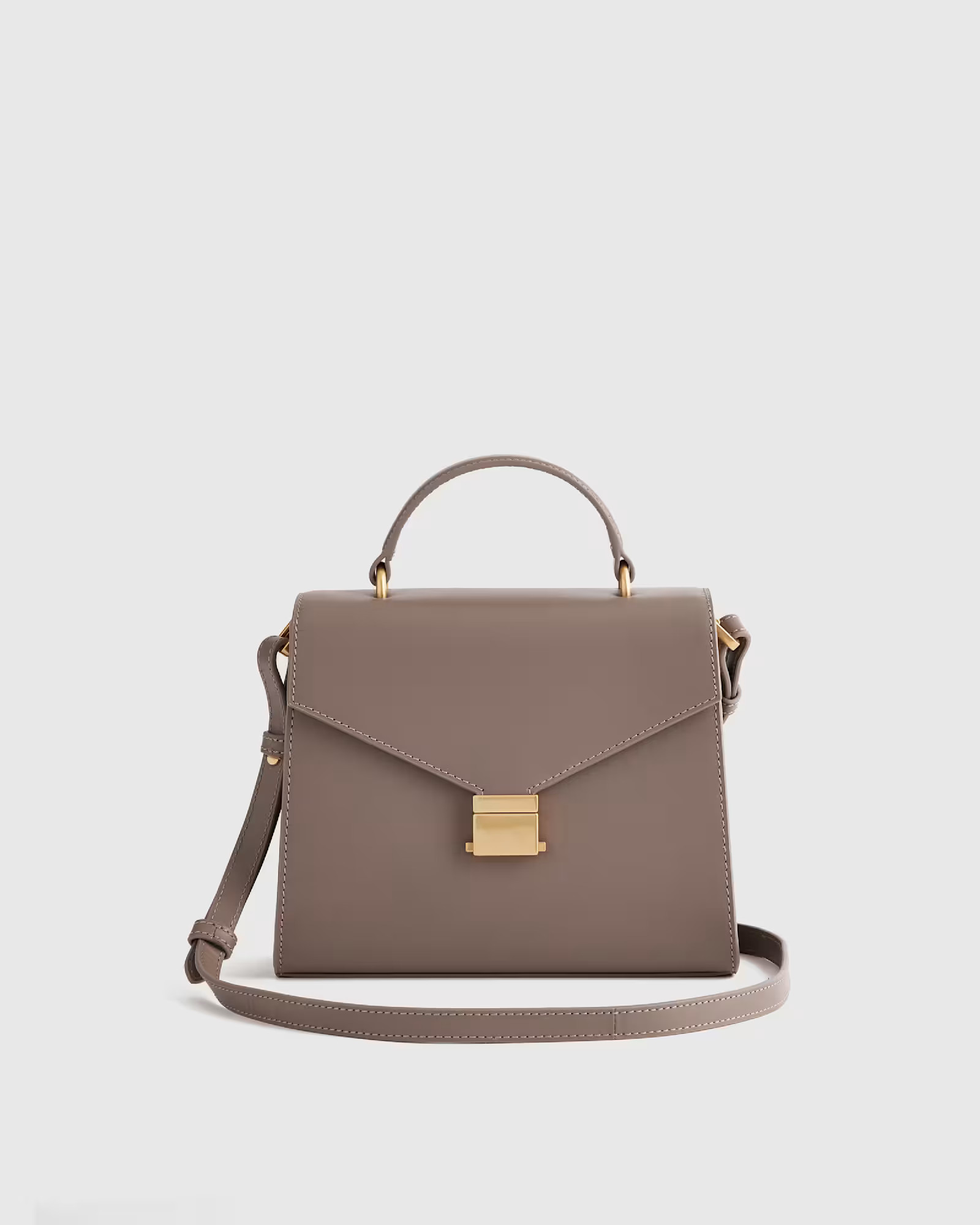 Italian Leather Top Handle Crossbody | Quince