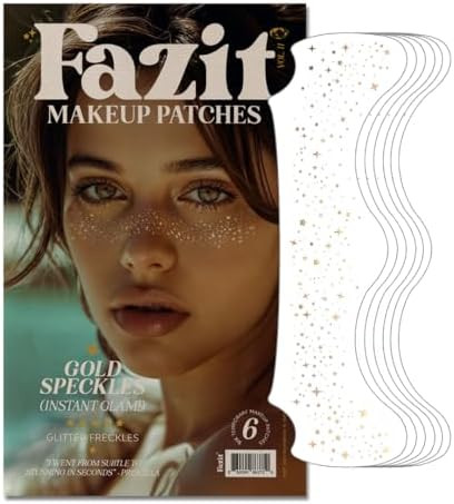 Fazit Makeup Patches - Gold Speckles - Glow Up Make-Up Patches - Cute Glitter Makeup Accessories ... | Amazon (US)