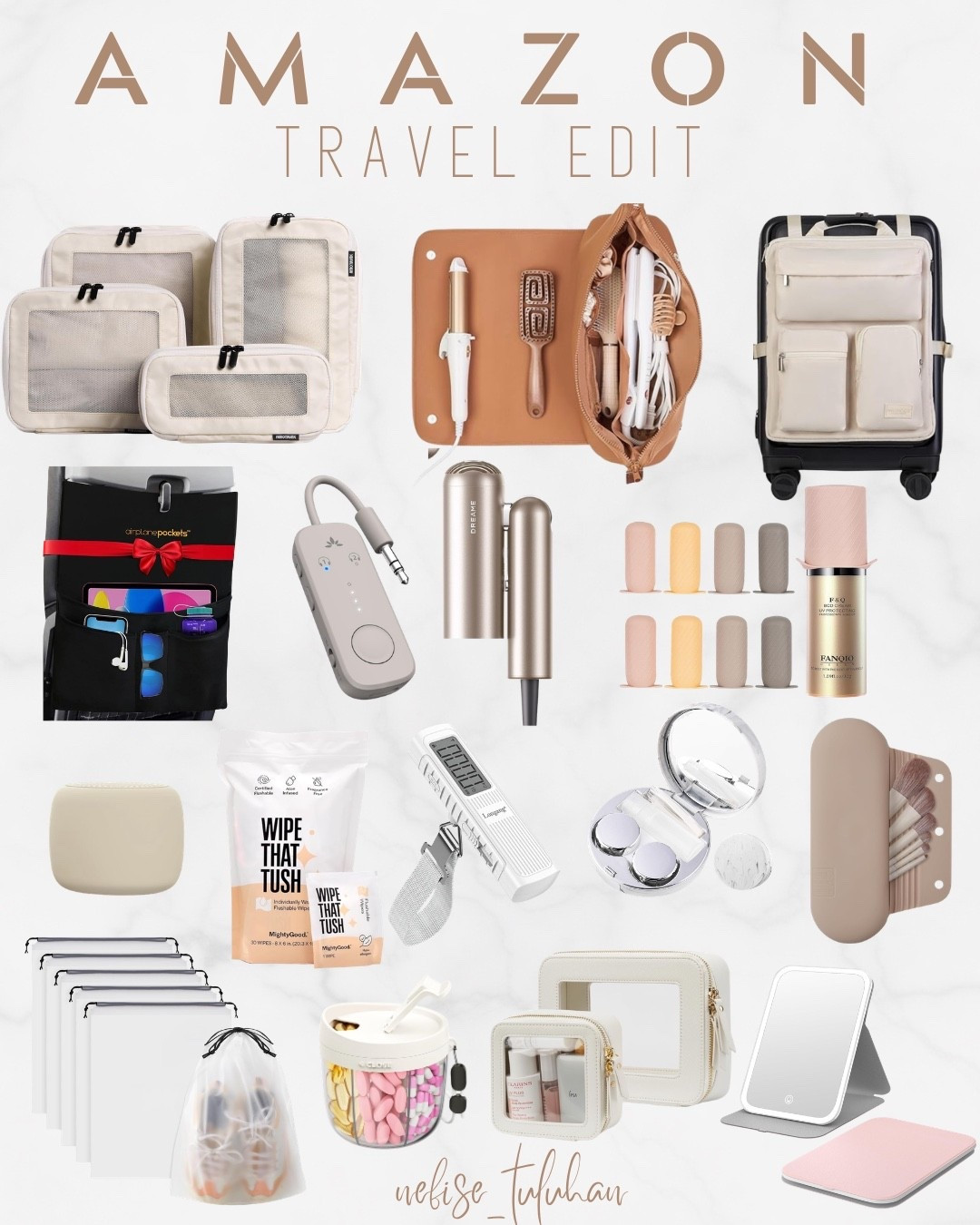 Amazon Travel Edit ✈️ 

Packing cubes, Amazon finds, Amazon, travel pillow, travel toiletry bag, luggage, white suitcases, suitcases, travel essentials, travel shoe bag, Amazon travel accessories, travel gear, Amazon travel, luggage organizers, travel jewelry organizer, travel makeup bag, travel bag, travel, travel must haves, travel makeup bag, travel mirror, travel neck pillow, travel accessories, packing cube organizer, vacation, travel, Amazon suitcase, suitcase, travel essentials, spring break, spring break travel must haves

#LTKBeauty #LTKTravel