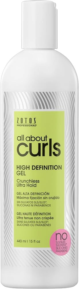ALL ABOUT CURLS High Definition Gel | For Curly Hair Styling | Alcohol-Free | Moisturize, Define ... | Amazon (US)