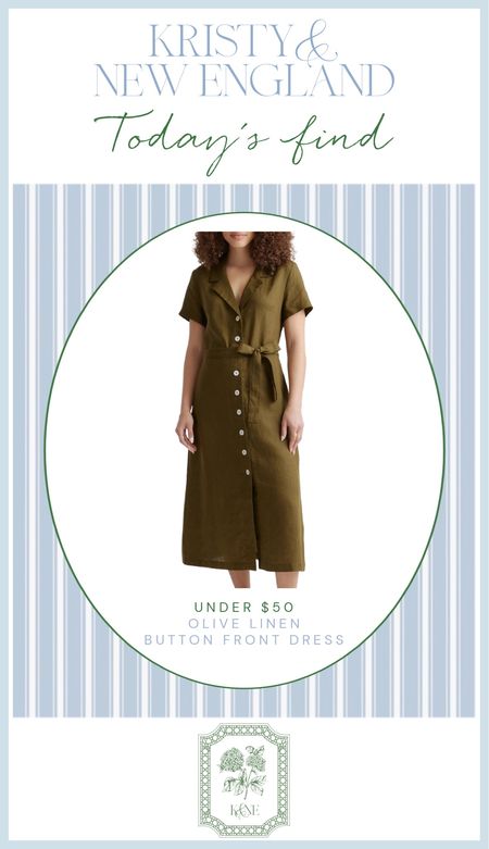 This olive linen dress is under $50 and a great fit for so many body types. More colors too. Love the striped one also.

#LTKover40 #LTKsalealert #LTKmidsize