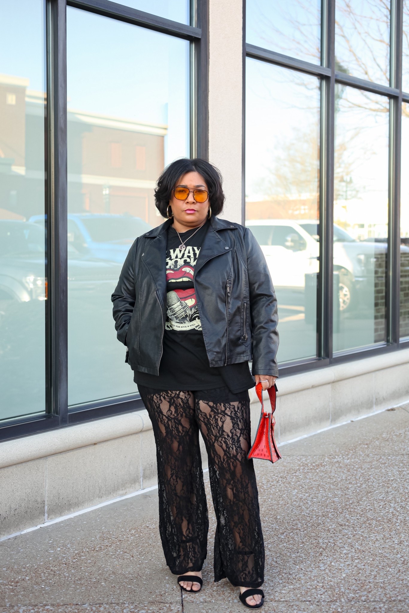 Pairing lace and leather might seem like a fashion cliché, but honestly? It just works. 

#lacepants #bohostyle #sheinfinds 

#LTKStyleTip #LTKMidsize #LTKFestival