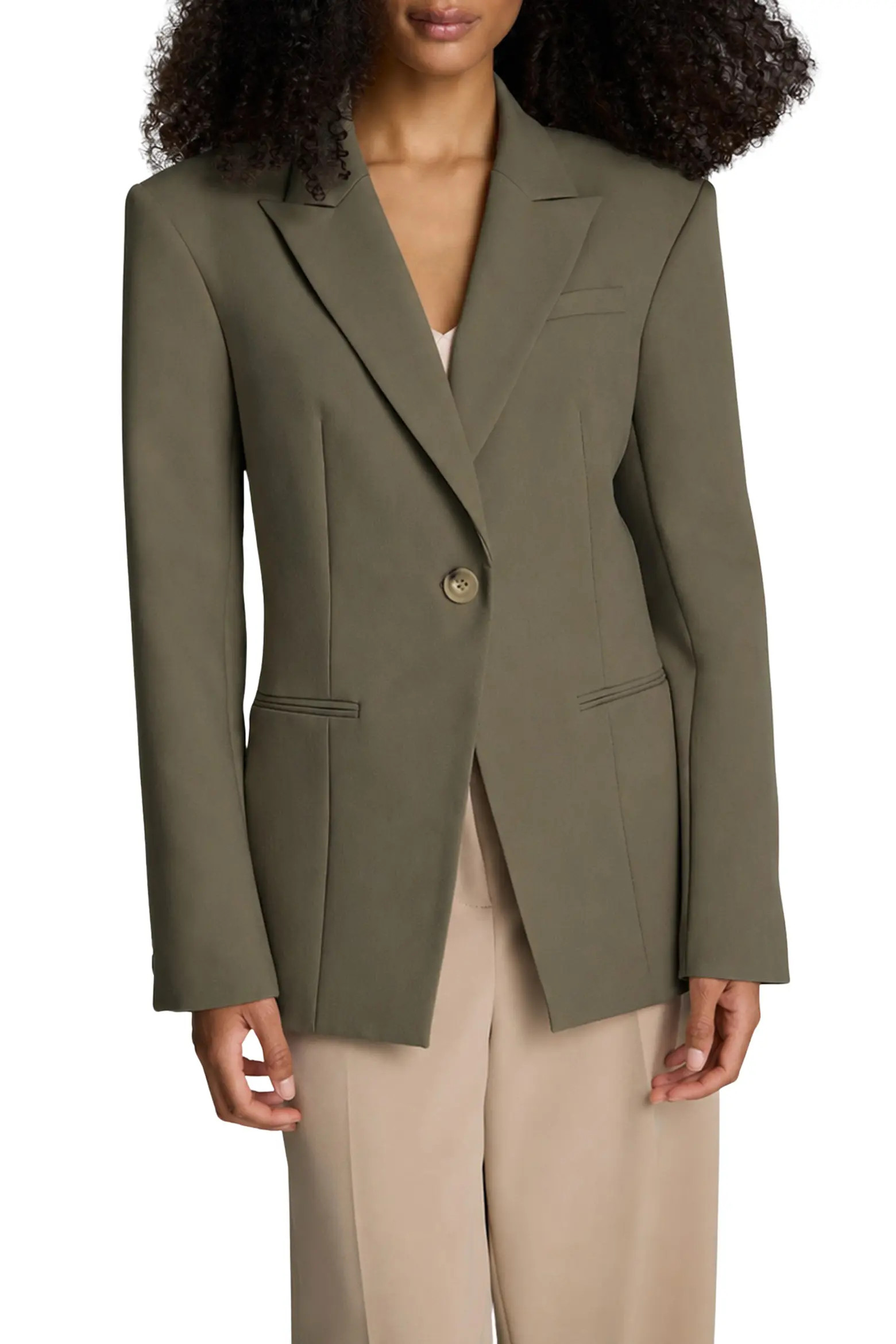Kenneth Cole Peak Lapel Single Button Blazer (Women) | Nordstromrack | Nordstrom Rack