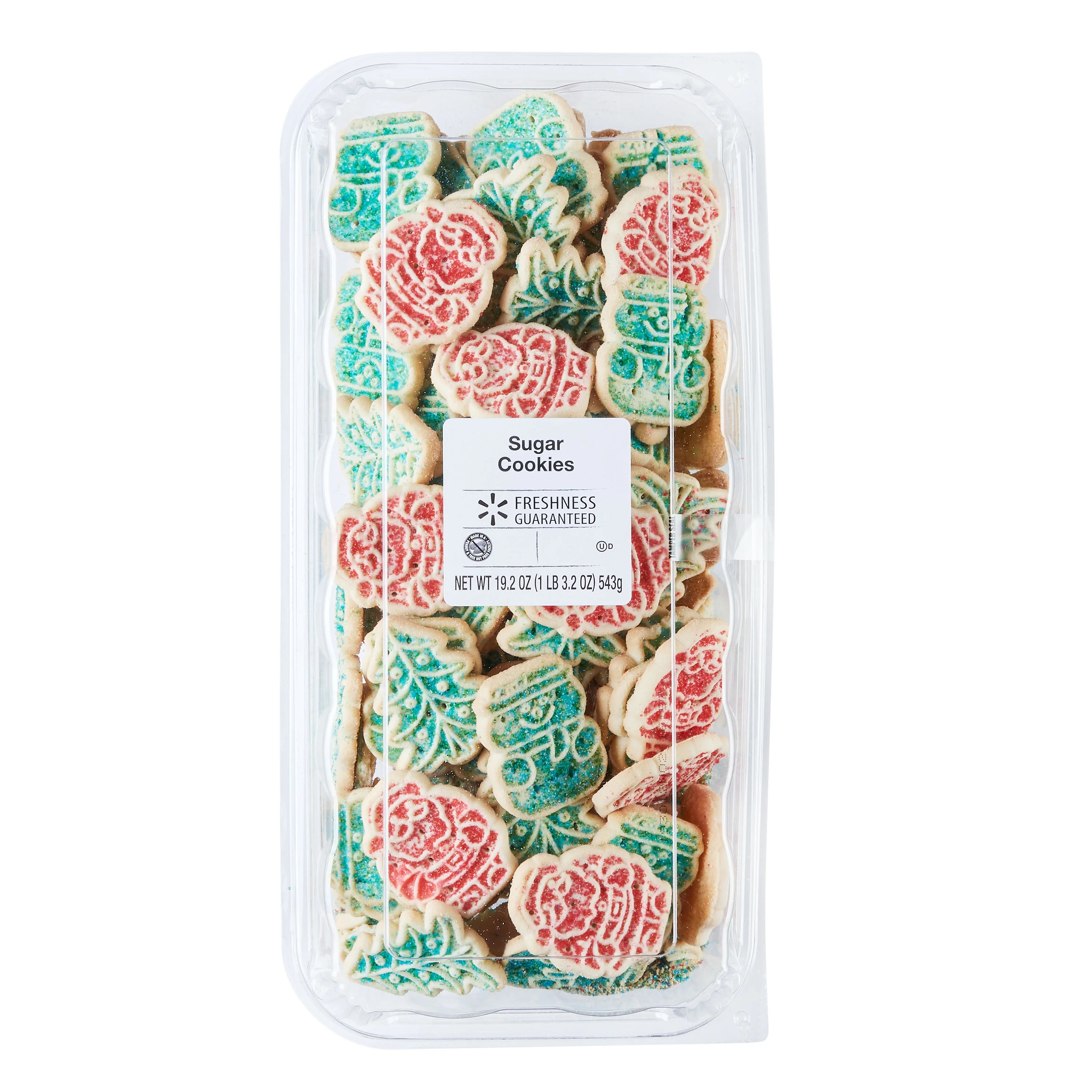 Freshness Guaranteed Christmas Sugar Cookies, 19.2 oz - Walmart.com | Walmart (US)